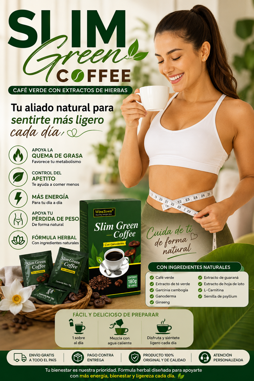 Slim green coffee
