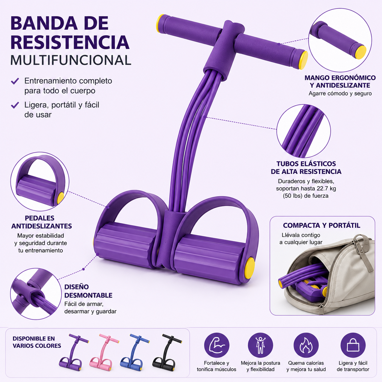 Banda de pedal multifuncional